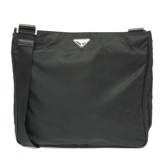 PRADA Black Leather Shoulder Bag - Picture 1 of 10
